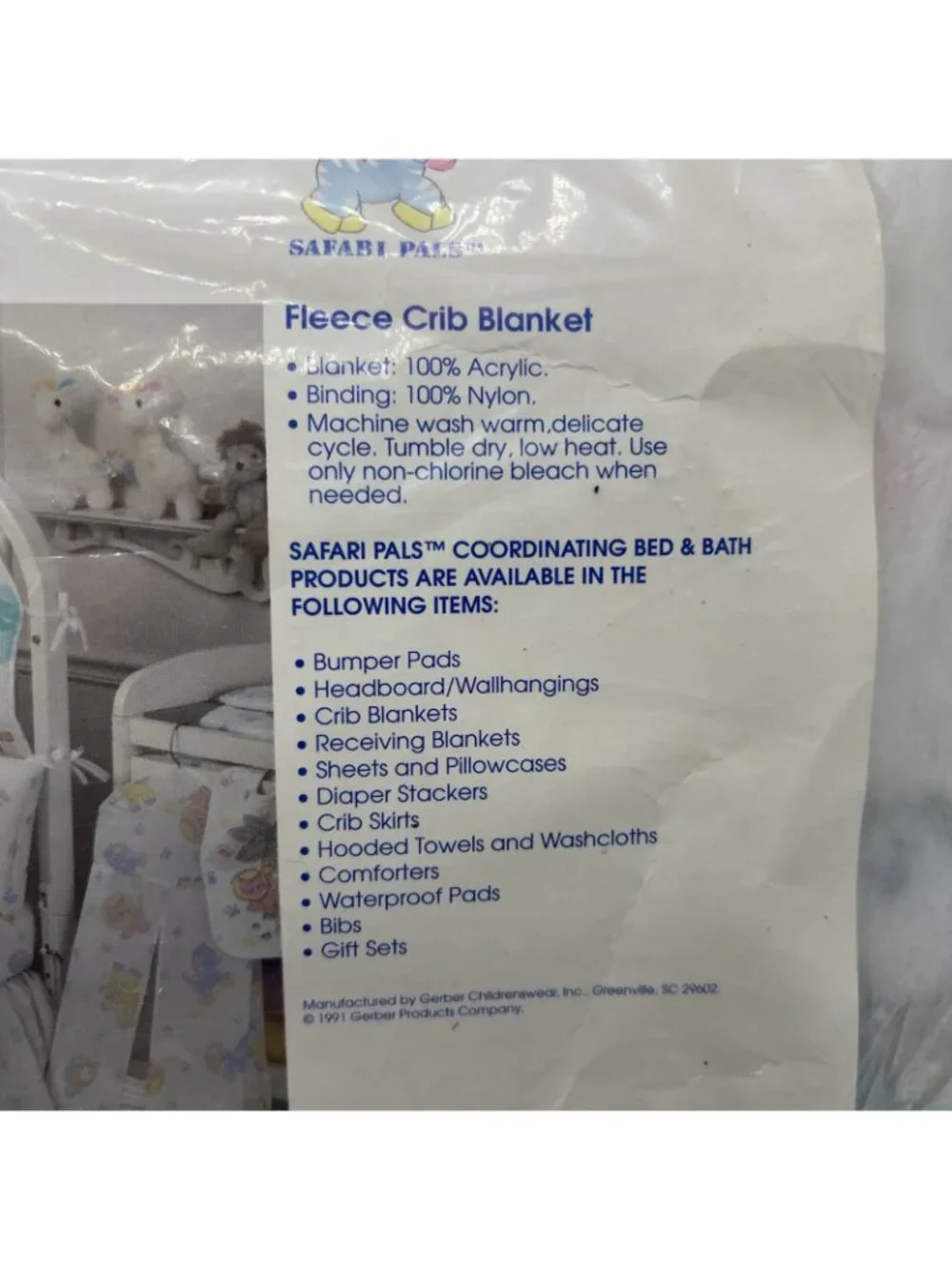 Gerber fleece crib